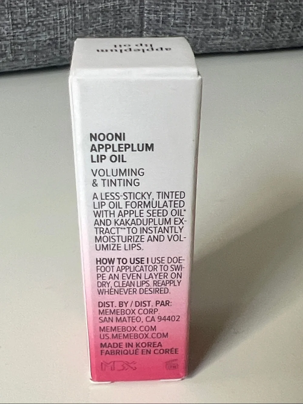 Appleplum Lip Oil in Pink Gradient